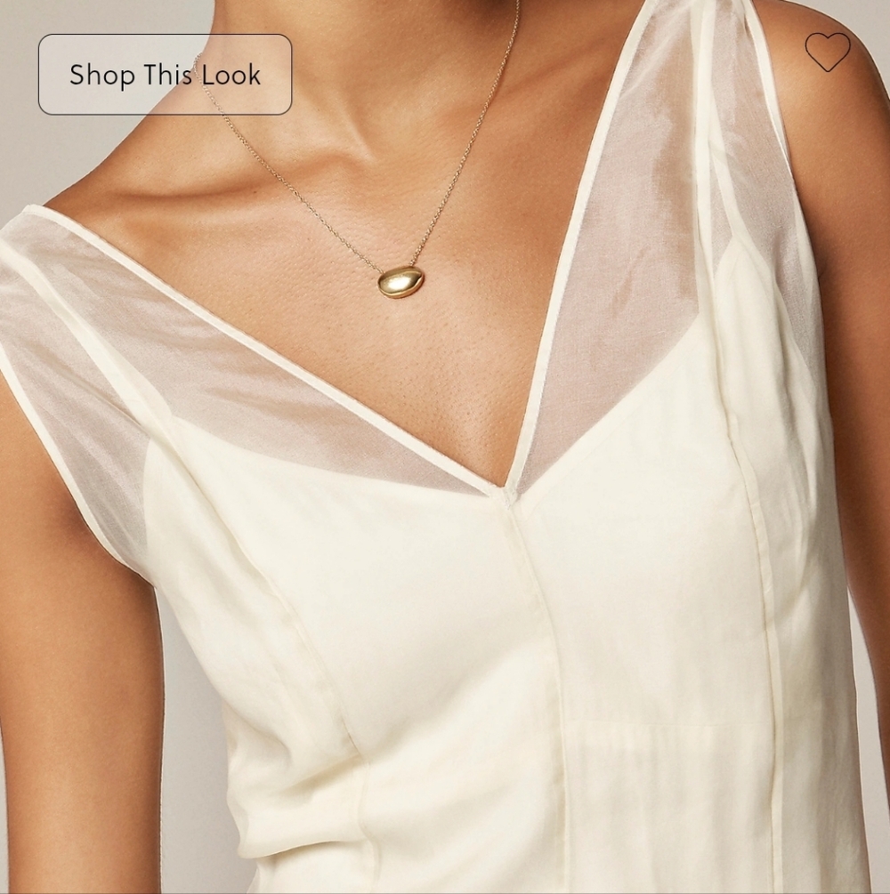 J Crew Collection layered organza shift dress CN863 NWT Size 6 Ivory - Picture 2 of 8